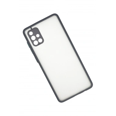 Mey İthalat®  Samsung Galaxy A71 Kılıf Montreal Silikon Kapak - Gri