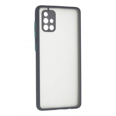 Mey İthalat®  Samsung Galaxy A71 Kılıf Montreal Silikon Kapak - Gri