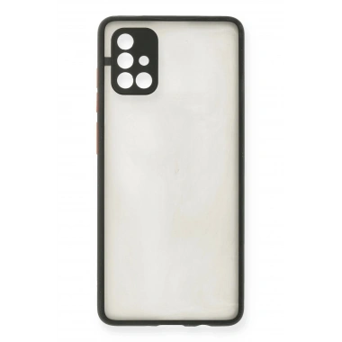 Mey İthalat®  Samsung Galaxy A71 Kılıf Montreal Silikon Kapak - Siyah