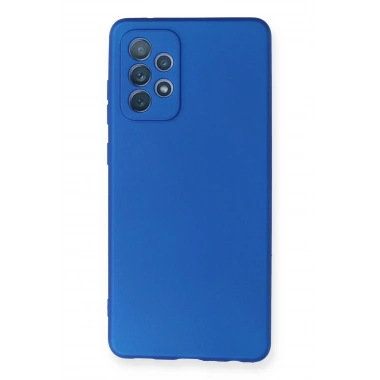 Mey İthalat®  Samsung Galaxy A72 Kılıf First Silikon - Mavi