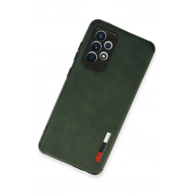 Mey İthalat® Samsung Galaxy A72 Kılıf Loop Deri Silikon - Yeşil