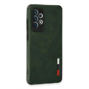 Mey İthalat® Samsung Galaxy A72 Kılıf Loop Deri Silikon - Yeşil
