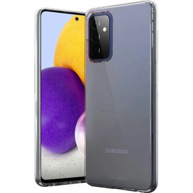 Mey İthalat®  Samsung Galaxy A72 Kılıf Lüx Şeffaf Silikon