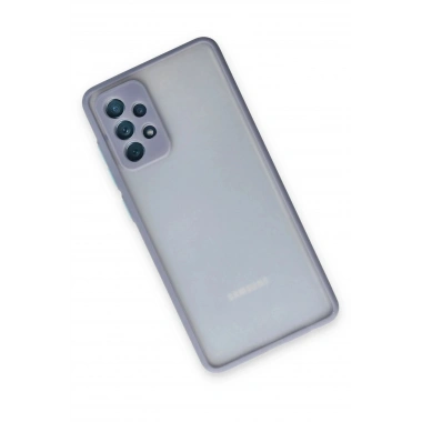 Mey İthalat®  Samsung Galaxy A72 Kılıf Montreal Silikon Kapak - Gri