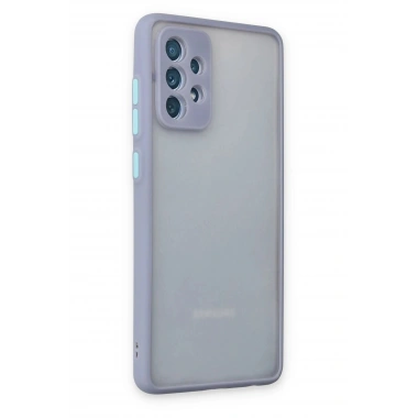 Mey İthalat®  Samsung Galaxy A72 Kılıf Montreal Silikon Kapak - Gri