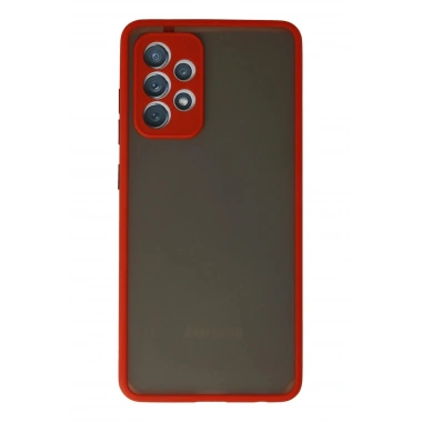 Mey İthalat®  Samsung Galaxy A72 Kılıf Montreal Silikon Kapak - Kırmızı