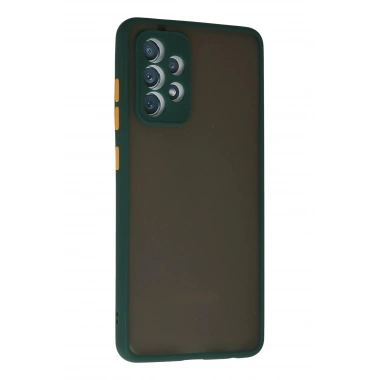 Mey İthalat®  Samsung Galaxy A72 Kılıf Montreal Silikon Kapak - Koyu Yeşil