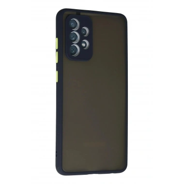 Mey İthalat®  Samsung Galaxy A72 Kılıf Montreal Silikon Kapak - Lacivert