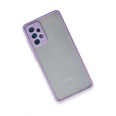 Mey İthalat®  Samsung Galaxy A72 Kılıf Montreal Silikon Kapak - Mor