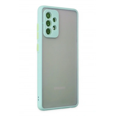Mey İthalat®  Samsung Galaxy A72 Kılıf Montreal Silikon Kapak - Turkuaz