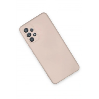 Mey İthalat®  Samsung Galaxy A72 Kılıf Nano içi Kadife Silikon - Pudra