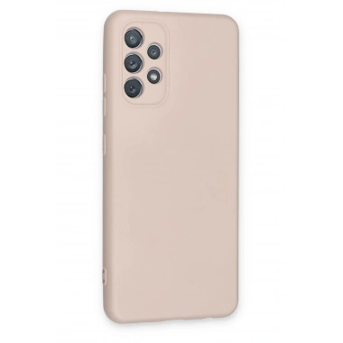 Mey İthalat®  Samsung Galaxy A72 Kılıf Nano içi Kadife Silikon - Pudra