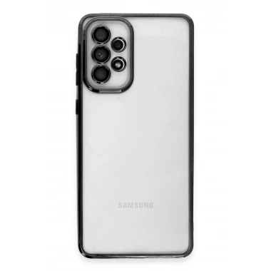 Mey İthalat®  Samsung Galaxy A73 5G Kılıf  Lensli Silikon - Siyah