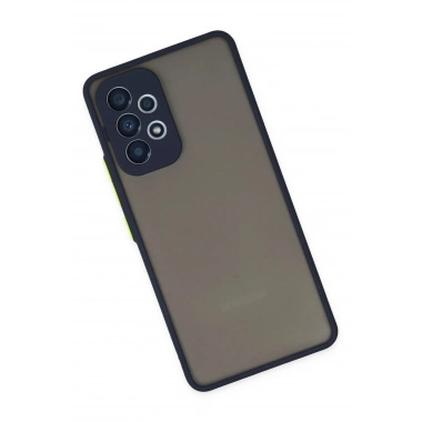 Mey İthalat®  Samsung Galaxy A73 5G Kılıf Montreal Silikon Kapak - Lacivert