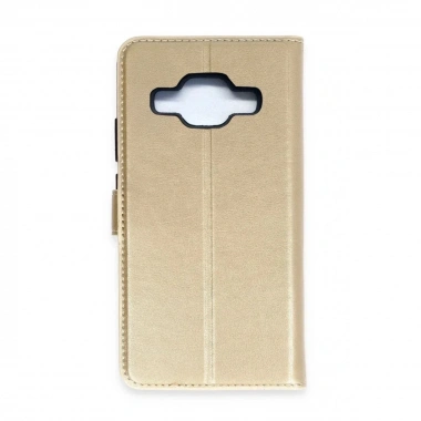 Mey İthalat® Samsung Galaxy J5 Trend S Plus Kapaklı Kılıf - Gold