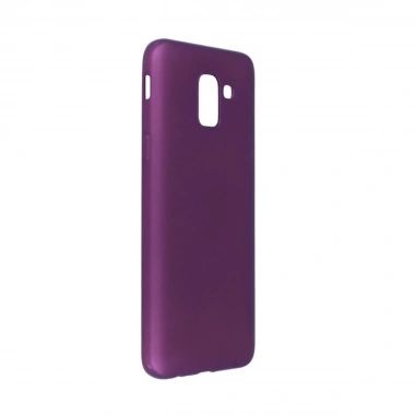 Mey İthalat®  Samsung Galaxy J6 Kılıf First Silikon - Mürdüm