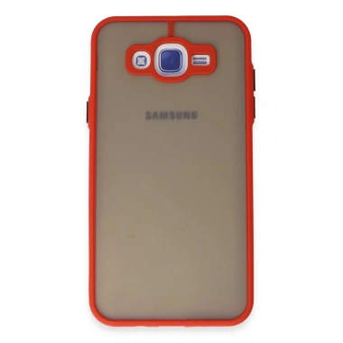 Mey İthalat®  Samsung Galaxy J7 Kılıf Montreal Silikon Kapak - Kırmızı