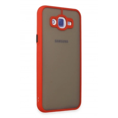 Mey İthalat®  Samsung Galaxy J7 Kılıf Montreal Silikon Kapak - Kırmızı