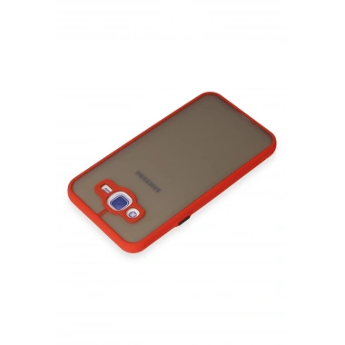 Mey İthalat®  Samsung Galaxy J7 Kılıf Montreal Silikon Kapak - Kırmızı