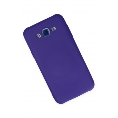 Mey İthalat®  Samsung Galaxy J7 Kılıf Nano içi Kadife Silikon - Mor