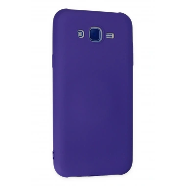 Mey İthalat®  Samsung Galaxy J7 Kılıf Nano içi Kadife Silikon - Mor