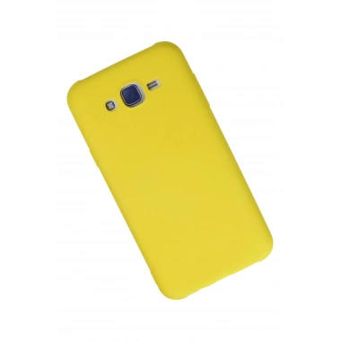 Mey İthalat®  Samsung Galaxy J7 Kılıf Nano içi Kadife Silikon - Sarı