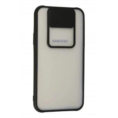 Mey İthalat® Samsung Galaxy J7 Kılıf Palm Buzlu Kamera Sürgülü Silikon - Siyah