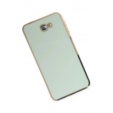 Mey İthalat®  Samsung Galaxy J7 Prime Kılıf Volet Silikon - Açık Yeşil