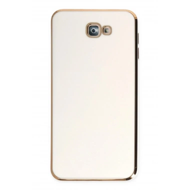 Mey İthalat®  Samsung Galaxy J7 Prime Kılıf Volet Silikon - Beyaz