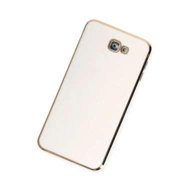 Mey İthalat®  Samsung Galaxy J7 Prime Kılıf Volet Silikon - Beyaz