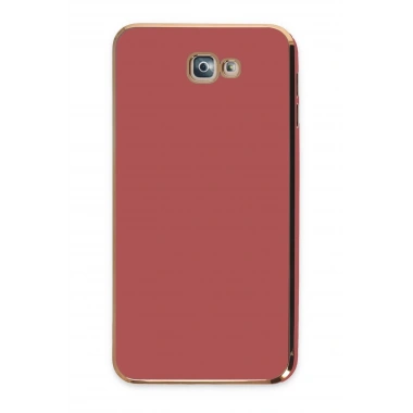 Mey İthalat®  Samsung Galaxy J7 Prime Kılıf Volet Silikon - Kırmızı