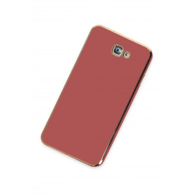 Mey İthalat®  Samsung Galaxy J7 Prime Kılıf Volet Silikon - Kırmızı