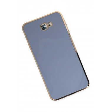 Mey İthalat®  Samsung Galaxy J7 Prime Kılıf Volet Silikon - Mavi