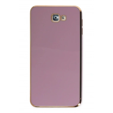 Mey İthalat®  Samsung Galaxy J7 Prime Kılıf Volet Silikon - Mor