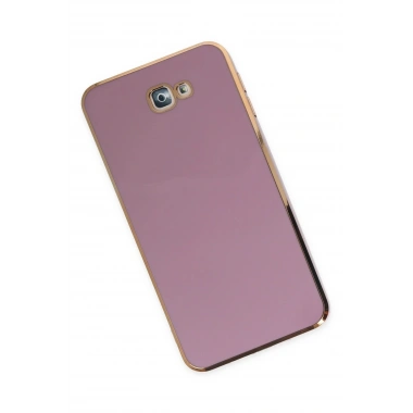 Mey İthalat®  Samsung Galaxy J7 Prime Kılıf Volet Silikon - Mor