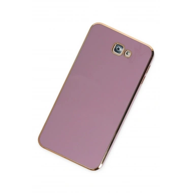 Mey İthalat®  Samsung Galaxy J7 Prime Kılıf Volet Silikon - Mor