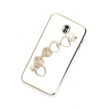 Mey İthalat® Samsung Galaxy J7 Pro / J730 Kılıf Esila Silikon - Beyaz