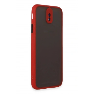 Mey İthalat®  Samsung Galaxy J7 Pro / J730 Kılıf Montreal Silikon Kapak - Kırmızı