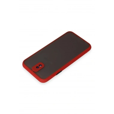 Mey İthalat®  Samsung Galaxy J7 Pro / J730 Kılıf Montreal Silikon Kapak - Kırmızı