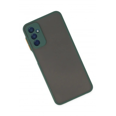 Mey İthalat®  Samsung Galaxy M13 Kılıf Montreal Silikon Kapak - Yeşil