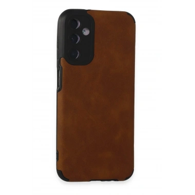 Mey İthalat®  Samsung Galaxy M14 5G Kılıf Loop Deri Silikon - Kahverengi