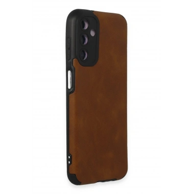 Mey İthalat®  Samsung Galaxy M14 5G Kılıf Loop Deri Silikon - Kahverengi