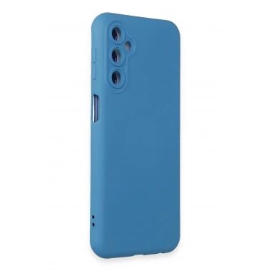 Mey İthalat®  Samsung Galaxy M14 5G Kılıf Nano içi Kadife Silikon - Mavi