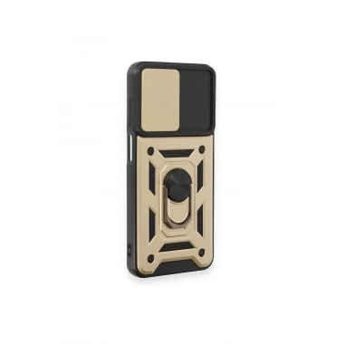 Mey İthalat®  Samsung Galaxy M14 5G Kılıf Pars Lens Yüzüklü Silikon - Gold