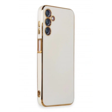 Mey İthalat®  Samsung Galaxy M14 5G Kılıf Volet Silikon - Beyaz