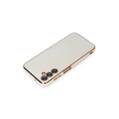 Mey İthalat®  Samsung Galaxy M14 5G Kılıf Volet Silikon - Beyaz