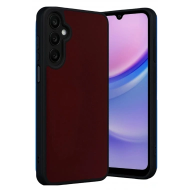 Mey İthalat®  Samsung Galaxy M15 Kılıf Aras Deri Kapak - Bordo