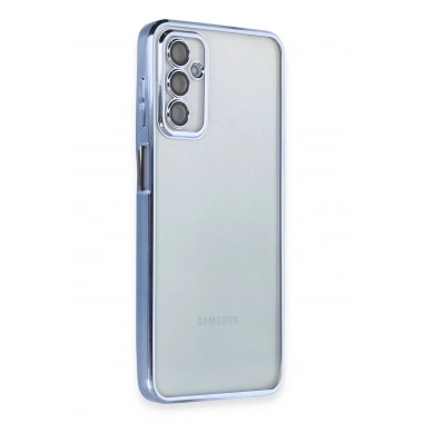 Mey İthalat®  Samsung Galaxy M23 Kılıf  Lensli Silikon - Açık Mavi