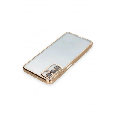 Mey İthalat®  Samsung Galaxy M23 Kılıf  Lensli Silikon - Gold