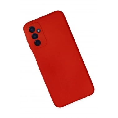 Mey İthalat®  Samsung Galaxy M23 Kılıf Nano içi Kadife Silikon - Kırmızı